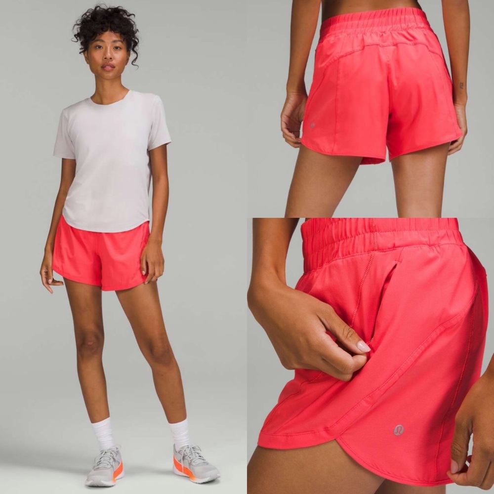 Lululemon Track That Mid-Rise Lined Short 5"
Pale Raspberry! EUC